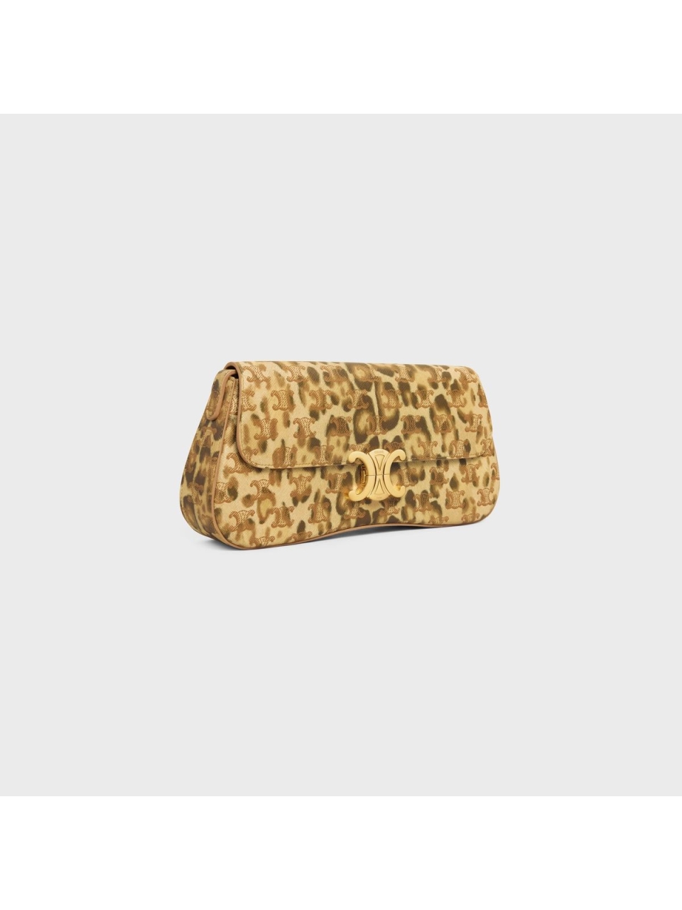 Сумка LOLA MEDIUM из холста TRIOMPHE с леопардовым принтом Celine